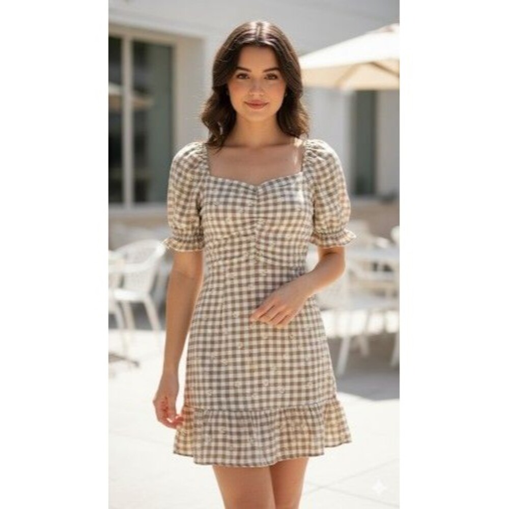 No Boundaries Women’s L (11-13) Embroidered Daisy Floral Pull Over Dress